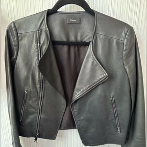 Theory leather Jacket size small